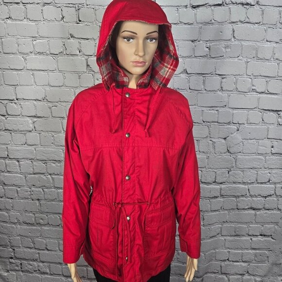 Woorich Vintage Red Hooded Jacket, Women's Medium - Picture 11 of 11